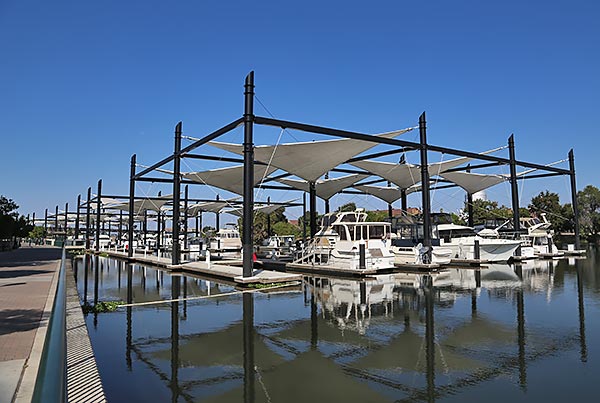 Stockton Waterfront Marina | Canopies
