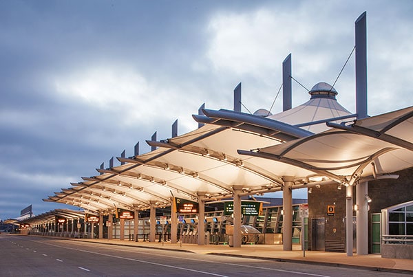 San Diego International Airport Smart Curb Pavilion | Covered Walkway