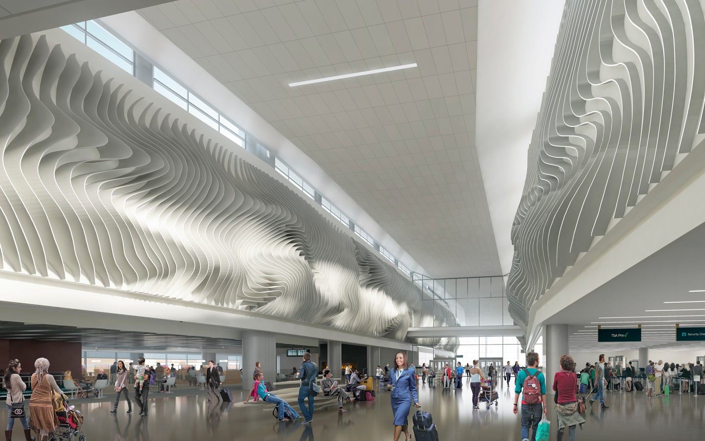 Planned Tensile Membrane Sculpture at Salt Lake City Airport