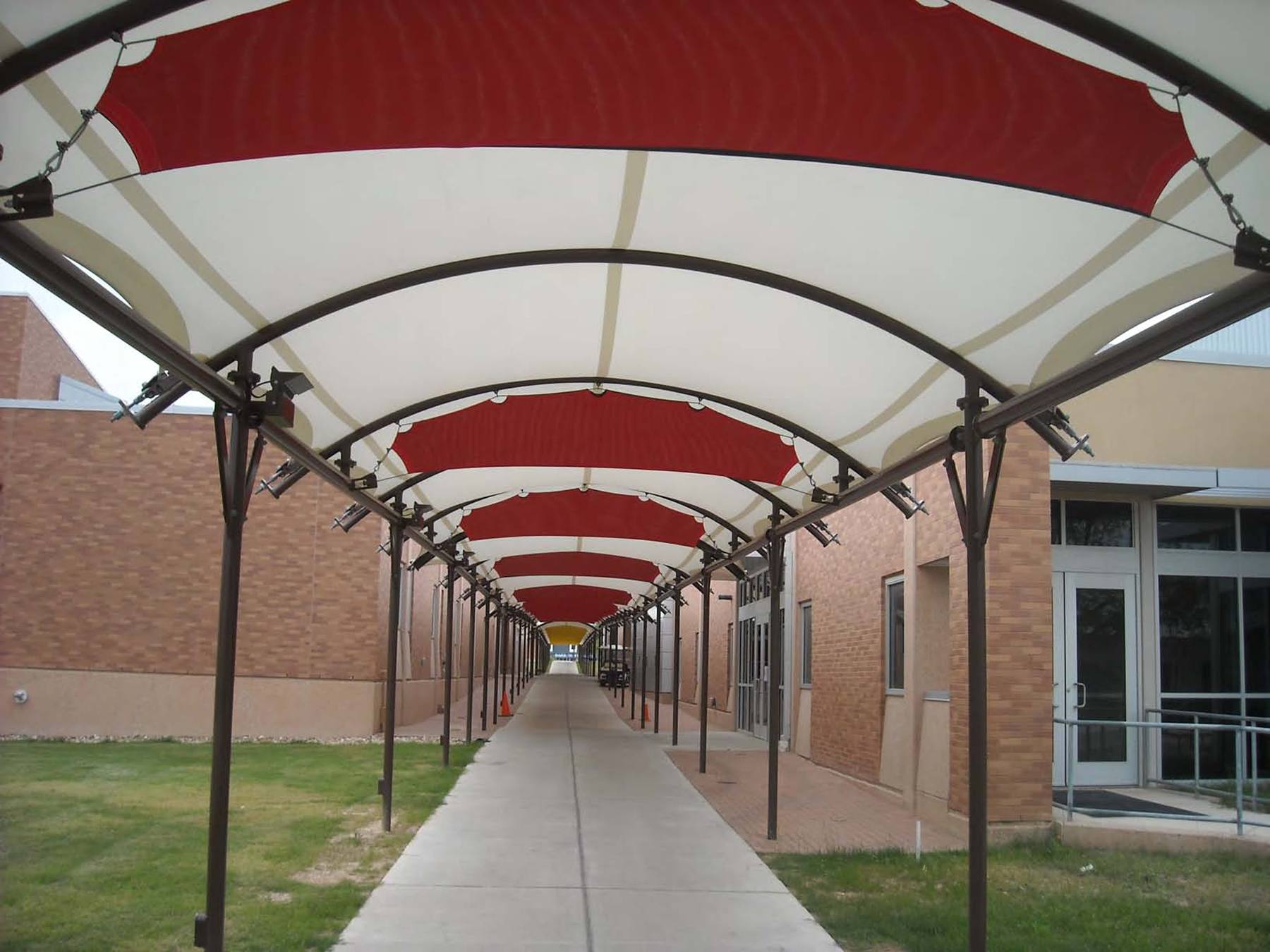 Texas School For The Blind And Visually Impaired PTFE Walkway Structure