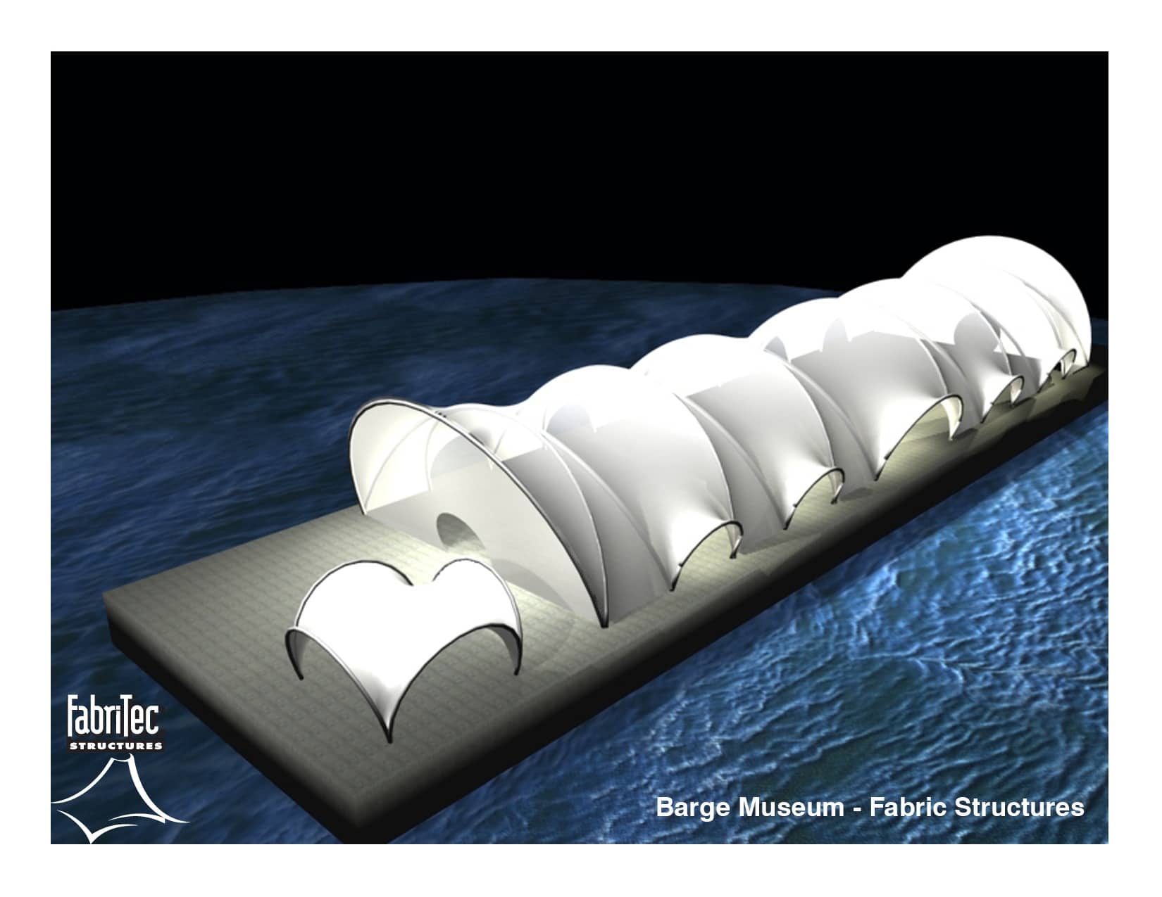 Barge Museum Structure FabriTec SketchUp