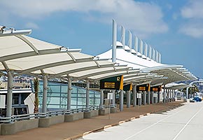 airport tensile membrane structure fabric architecture