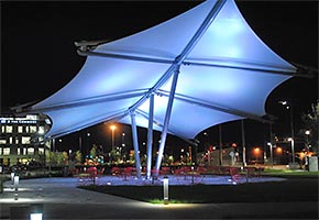 pavilions tensile fabric structure design construction