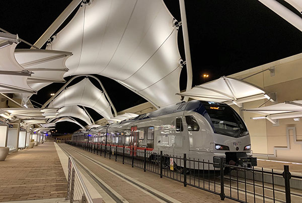 DFW Airport TEXRail Station at Terminal B | Airport Canopies