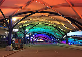 greater rochester international airport tensile membrane structures