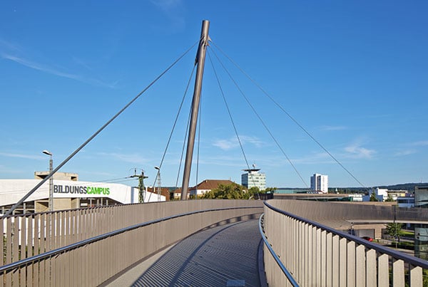 Campusbrücke | Cable-Stayed Bridge