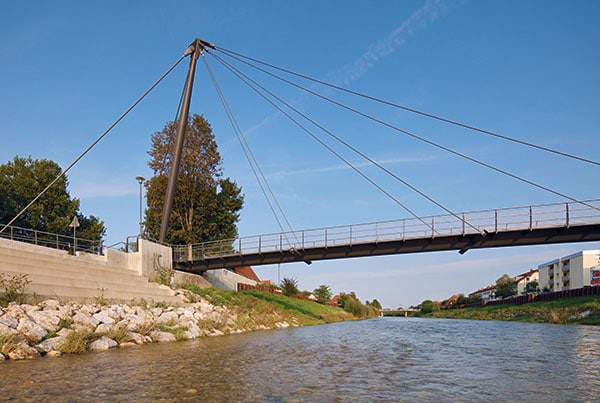 Mangfallsteg Bridge | Cable-Stayed Bridge